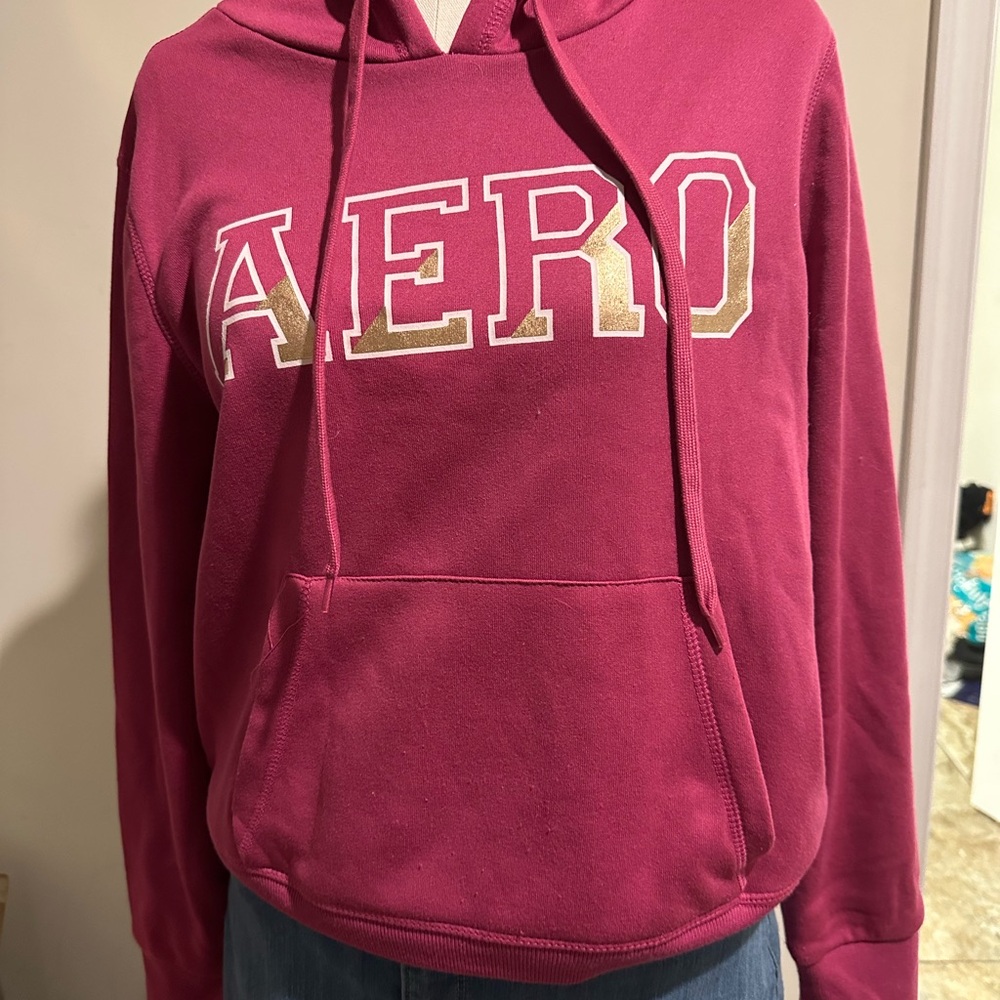 AEROPOSTALE pink hoodie size large